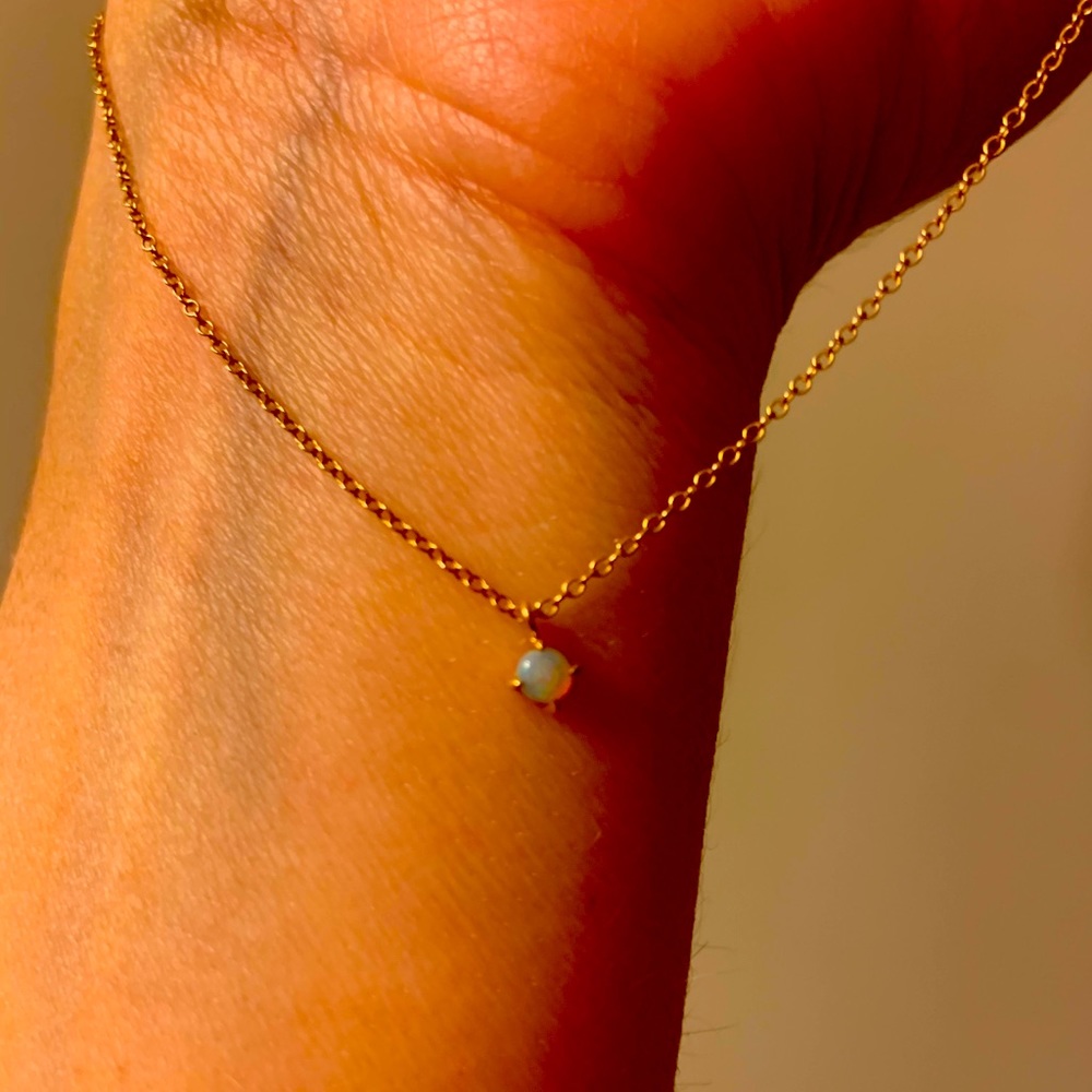 Catbird Sleeping Beauty Opal Necklace